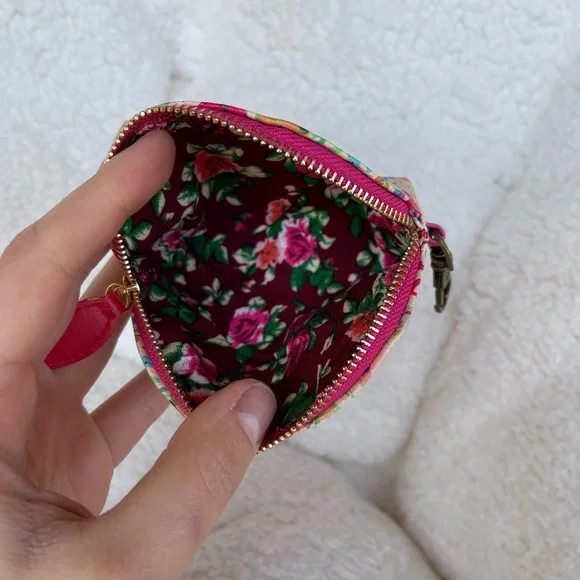 "You Are So Loved" Purse Natural Life Vegan Leather Mini Pouch FloralHeart Coin - Picture 7 of 7